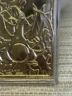 Burger King 23K Gold Plated CHARIZARD Trading Card and Ball, 1999 Pokemon Ball - Image 5
