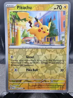 Pokemon Pikachu Paldea Evolved Card 062/193 Reverse Holo - Image 1