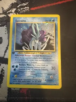 Pokemon TCG Suicune Holo Rare Card 14/64 Neo Revelation 1st Edition - Image 1