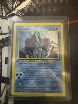 Pokemon TCG Suicune Holo Rare Card 14/64 Neo Revelation 1st Edition - Image 3