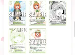 The Quintessential Quintuples Card Game Booster Box (case) vol.1 Free Shipment - Image 3