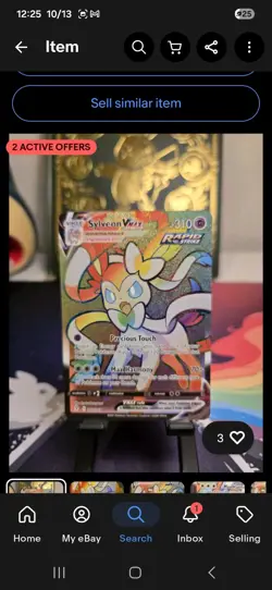 3 Pokemon Card Bundle Dialga Sylveon Zapdos - Image 2