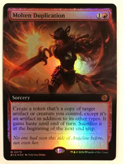 MTG Molten Duplication Extended Art Foil (Big Score) - OTJ - Near Mint - Image 2