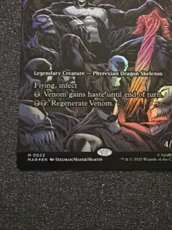 Magic The Gathering Spider-Man Venom King In Black Mythic Full Art Foil NM - Image 3