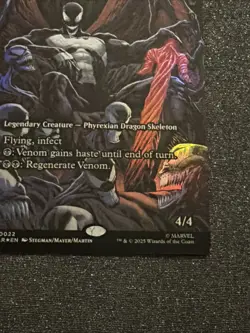 Magic The Gathering Spider-Man Venom King In Black Mythic Full Art Foil NM - Image 4