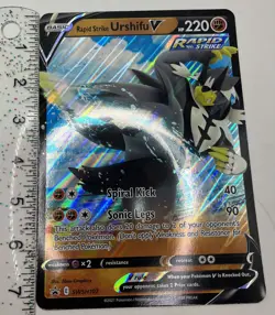 Pokemon TCG Rapid Strike Urshifu V Sword & Shield SWSH107 Holo Promo Promo - Image 3