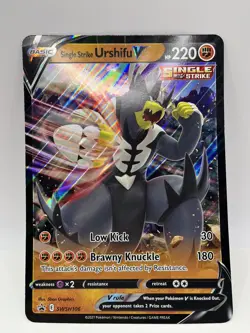 Pokemon TCG Single Strike Urshifu V SWSH Black Star Promos SWSH106 Holo Promo - Image 1