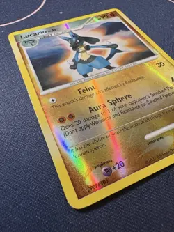 Lucario 6/130 Pokemon 2007 Diamond & Pearl Reverse Holo MP - Image 4