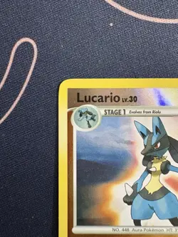Lucario 6/130 Pokemon 2007 Diamond & Pearl Reverse Holo MP - Image 5