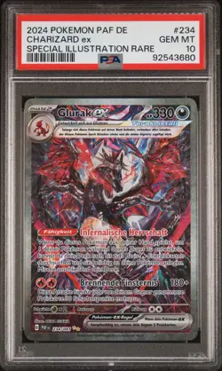 2024 Pokemon Karte SV Paldean Fates PAF DE Charizard ex #234/091 PSA 10 - Image 1