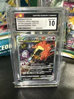 CGC Graded 10 Gem Mint Charizard VSTAR 212/172 VSTAR Universe Pokemon Card S12A - Image 1