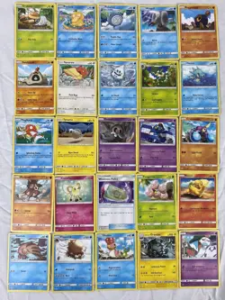 Sun & Moon x82 Regular Trading Cards Pokemon TCG English Bulk 2017-2020 LP - Image 2