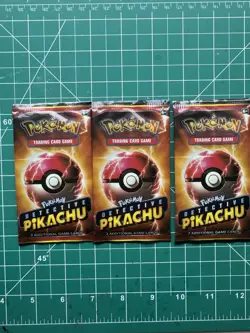 Pokemon Detective Pikachu Movie 2-Card Booster Pack (Lot of 3) - Image 1