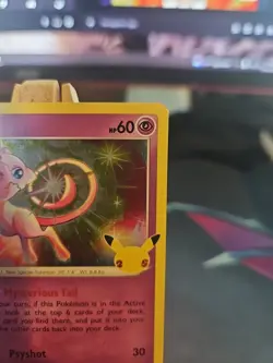 Pokemon Mew TCG Holo Rare Card Celebrations 011/025 NM Condition - Image 3