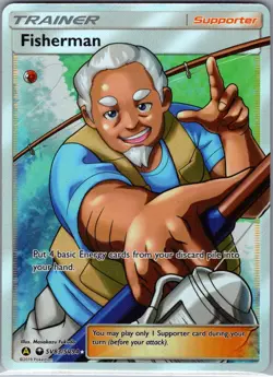 Fisherman SV83/SV94 Hidden Fates: Shiny Vault - Pokemon Card - NM - Image 1