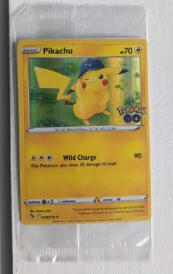 Pokemon TCG GME PROMO Pikachu Pokemon GO 028/078 Holo Rare Sealed Card Niantic - Image 1