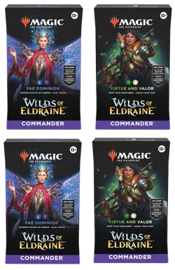 Magic the Gathering Wilds of Eldraine Commander Deck 4 decks in 1 pack - Image 1