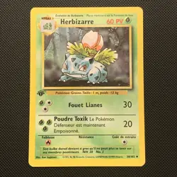 Herbizarre French 1st Edition Pokemon Card Ivysaur Base Set 30/102 - Image 1