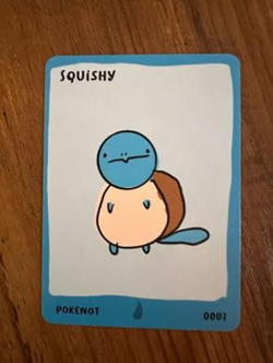 Pokemon parody cards Pokenots Dysfunctional Passholder Squishy - Image 1
