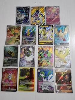 Pokemon Lot Of 15 Full Art Cards Various Sets And Some Promos - Image 1