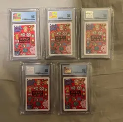 Pokemon Japanese Old Maid 2019 5 Card CGC Blue Label Grade 9.5 Bundle!!!!! - Image 2