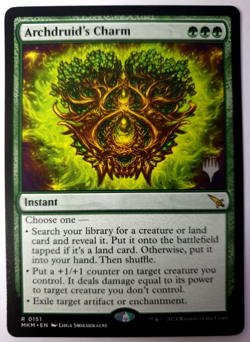 MTG Murders at Karlov Manor - Archdruid's Charm - Promo Rare - 0151 NM - Image 1