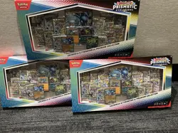 Pokemon Prismatic Evolutions Premium Collection Lucario Ex Tyranitar Ex ￼ - Image 1