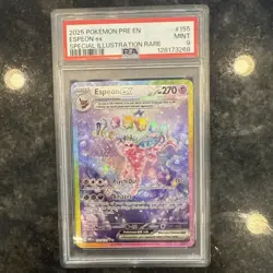Psa 9 Espeon EX 155/131 Pokemon Prismatic Evolutions Special Illustration Rare - Image 1