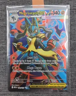 Pokemon TCG Mega Lucario Ex 160/132 English Mega Evolution Full Art NM - Image 1