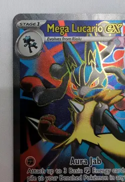 Pokemon TCG Mega Lucario Ex 160/132 English Mega Evolution Full Art NM - Image 3