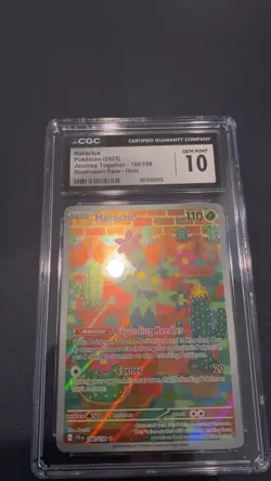 Maractus 160/159 Illustration Rare - CGC Gem Mint 10 - Journey Together- Pokemon - Image 1