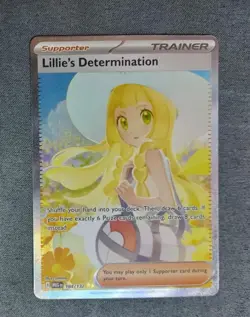 Pokemon Lillie's Determination SIR 184/132 Mega Evolution ENGLISH Pack Fresh - Image 1