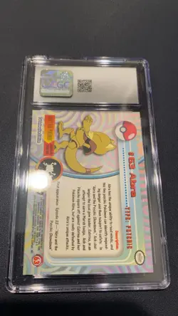 topps Pokemon TV Animation Edition Series 1 Rainbow Foil #63 Abra - Image 2