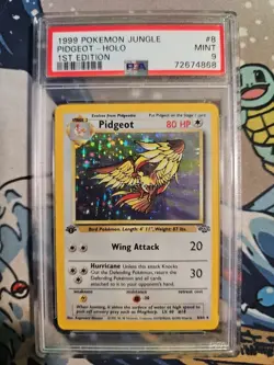 Vintage 1999 Pokemon Jungle 1st Edition Holo Pidgeot #8 8/64 PSA 9 MINT - Image 1