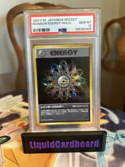 Pokemon 1997 Rainbow Energy PSA 10 Gem Mint Holo Japanese - Image 1