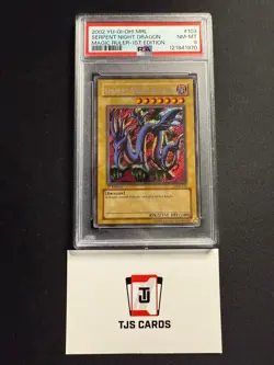 Serpent Night Dragon - PSA 8 - Secret Rare 1st Edition MRL-103 - YuGiOh - Image 1