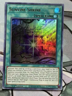 x1 Sunvine Shrine - GFTP-EN025 - Ultra Rare - 1st Edition Yu-Gi-Oh! M/NM - Image 2