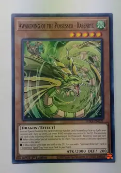 Yugioh Awakening of the Possessed - Rasenryu PHRA-EN021 1st Edition Near Mint - Image 1