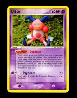 2006 Pokemon DITTO Mr. Mime POP SERIES 3 Non Holo PROMO Set Card 12/17 NM+ MINT - Image 1