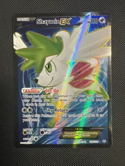 Pokemon TCG Shaymin EX Roaring Skies Holo Full Art Ultra Rare Card 106/108 XY Mp - Image 1