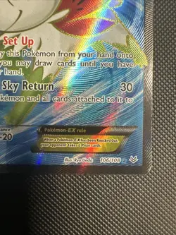 Pokemon TCG Shaymin EX Roaring Skies Holo Full Art Ultra Rare Card 106/108 XY Mp - Image 4