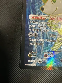 Pokemon TCG Shaymin EX Roaring Skies Holo Full Art Ultra Rare Card 106/108 XY Mp - Image 5