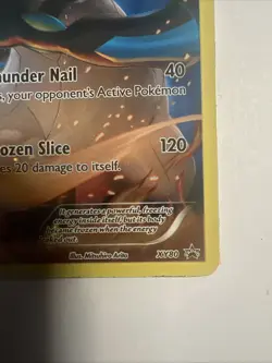 Pokemon TCG Black Kyurem XY Black Star Promos Holo Card XY80 Damaged - Image 4