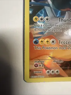 Pokemon TCG Black Kyurem XY Black Star Promos Holo Card XY80 Damaged - Image 5