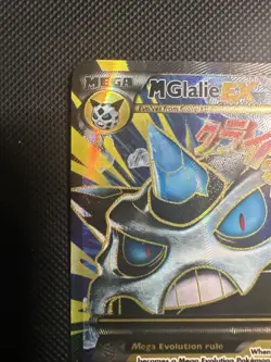Pokemon Mega M Glalie EX Full Art Holo Rare Card 156/162 XY Breakthrough Mp - Image 2