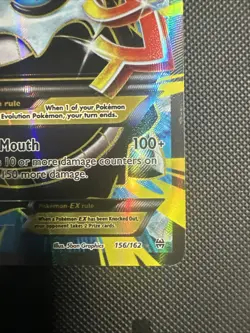 Pokemon Mega M Glalie EX Full Art Holo Rare Card 156/162 XY Breakthrough Mp - Image 4