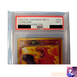 PSA 9 Charizard Old Back Pokemon Trading Card Game Vintage Nintendo Japan 2000 - Image 3