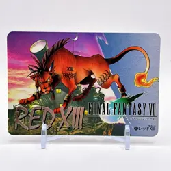 Final Fantasy Vll Red Xlll Rare Card Vintage Square Enix Game Playstation Japan - Image 1