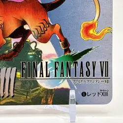 Final Fantasy Vll Red Xlll Rare Card Vintage Square Enix Game Playstation Japan - Image 5