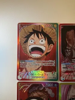 One Piece Card OP13 Leader Parallel God Pack Complete Inherited will Luffy Ace - Image 2